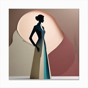 Woman In A Dress 1 Canvas Print