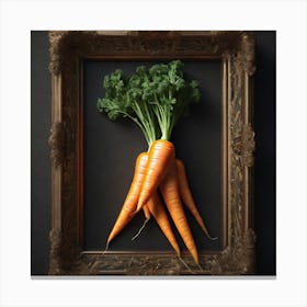 Carrots In A Frame 61 Canvas Print