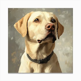 Labrador Retriever Calm Oil Painting 7 Canvas Print