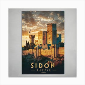 Sidon Castle Canvas Print