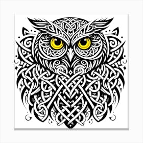 Celtic Owl Canvas Print