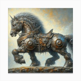 Steampunk Horse 1 Canvas Print