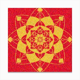 Mandala Of Love And Happiness Canvas Print