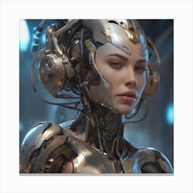 Cyborg Woman #4 Canvas Print