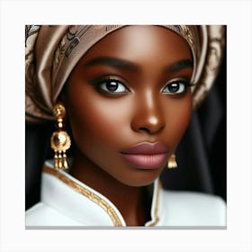 Beautiful African Woman Canvas Print