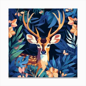 Deer In The Forest 2 Canvas Print