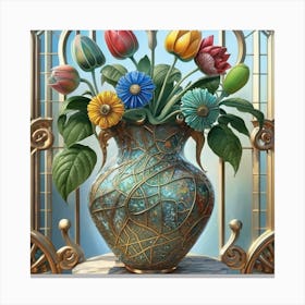 Vase Unique And Rare Decorative Antique 16 Canvas Print