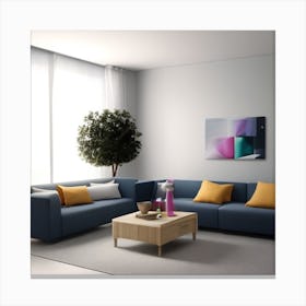 Modern Living Room3 Canvas Print