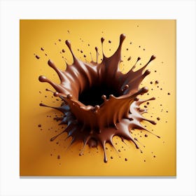 Splash chocolate 2 Canvas Print