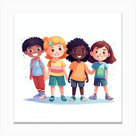 Group Of Kids 1 Canvas Print