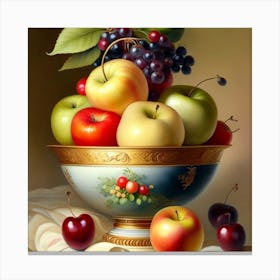 Fruit Bowl Canvas Print