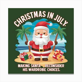 Christmas In July 2 Canvas Print