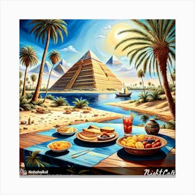 Egyptian Breakfast 2 Canvas Print