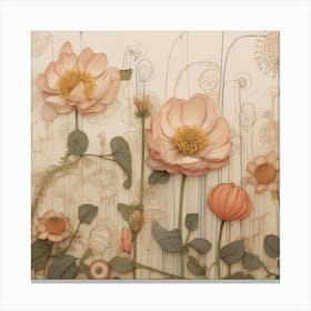 'Flora I' Canvas Print