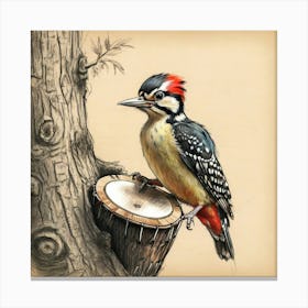 Woodpecker 5 Canvas Print