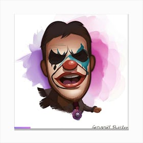 Clown By Gerard Butler Canvas Print