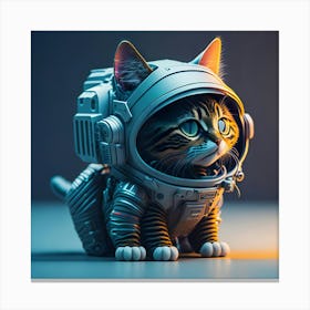 Cat Astronaut (26) Canvas Print