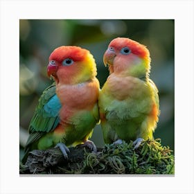 Lovebirds 15 Canvas Print