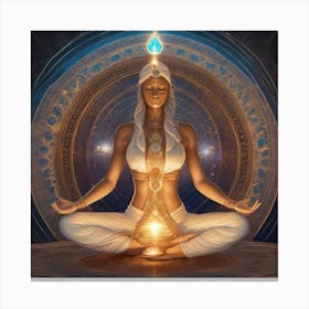 Sacred meditation Canvas Print