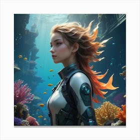 Mermaid Canvas Print