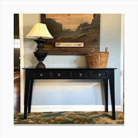 Console Table Canvas Print