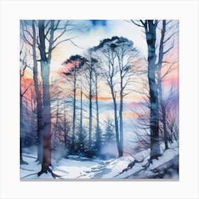 Winter trees Canvas Print
