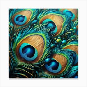 Peacock Feathers Canvas Print