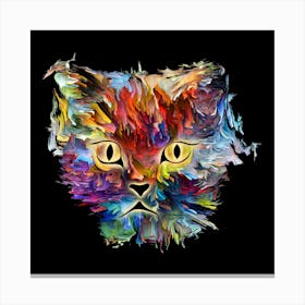 Colorful Cat 3 Canvas Print