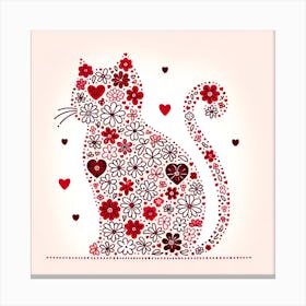 Valentine'S Day Card Canvas Print