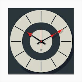 Wall Clock 6 Canvas Print