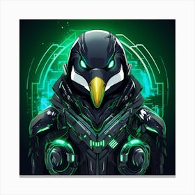 Futuristic Penguin 1 Canvas Print