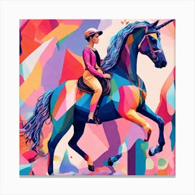 Unicorn Rider Canvas Print