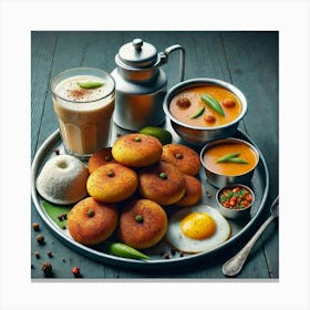 Indian Breakfast Canvas Print