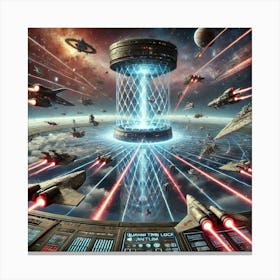 Converted Quantum Time Lock Strategic Use Canvas Print