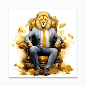 Golden Lion Canvas Print