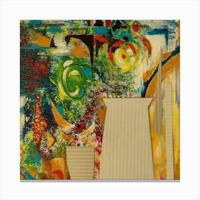 Abstract With A Jar Canvas Print