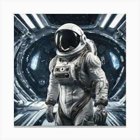 504466 Daring Astronaut, Space Suit And Helmet, Standing Xl 1024 V1 0 2 Canvas Print