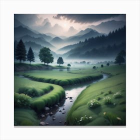 Landscape Painting 62 Canvas Print