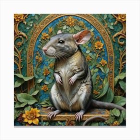 A Gambian-Pouched Rat Canvas Print