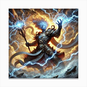 Grand Marshal Aetheron Storm Wrath Converted Canvas Print