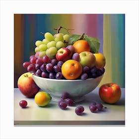 Fruit Bowl Canvas Print