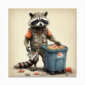 Raccoon 12 Canvas Print