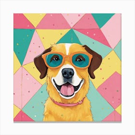 Dog In Sunglasses Canvas Print