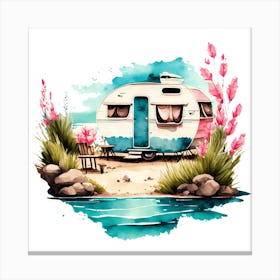 Vintage Camper 3 Canvas Print