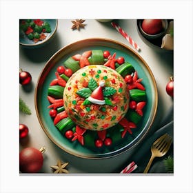 Christmas Fried Rice Canvas Print