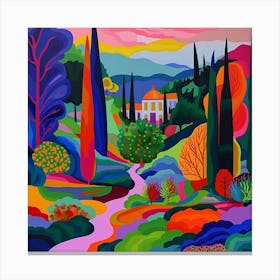 Colourful Gardens Mirabell Palace Gardens Austria 2 Canvas Print