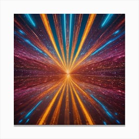 Space Speed Of Light Canvas Print