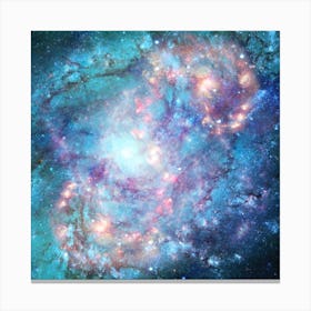 Abstract Galaxies 2 Square Canvas Print