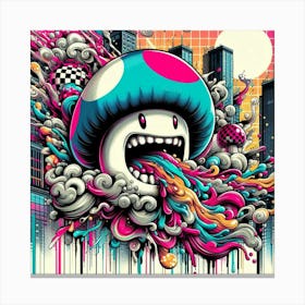 Mushroom City 6 Canvas Print