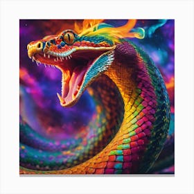 Colorful Snake Canvas Print